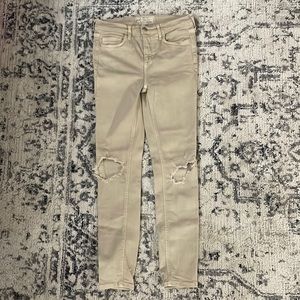 Free People tan jeans size: W26R